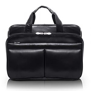 McKlein USA Walton Leather 17 Inch Expandable Laptop Case